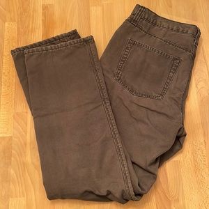 Eddie Bauer 33/32 Grey Fleece-Lined pants